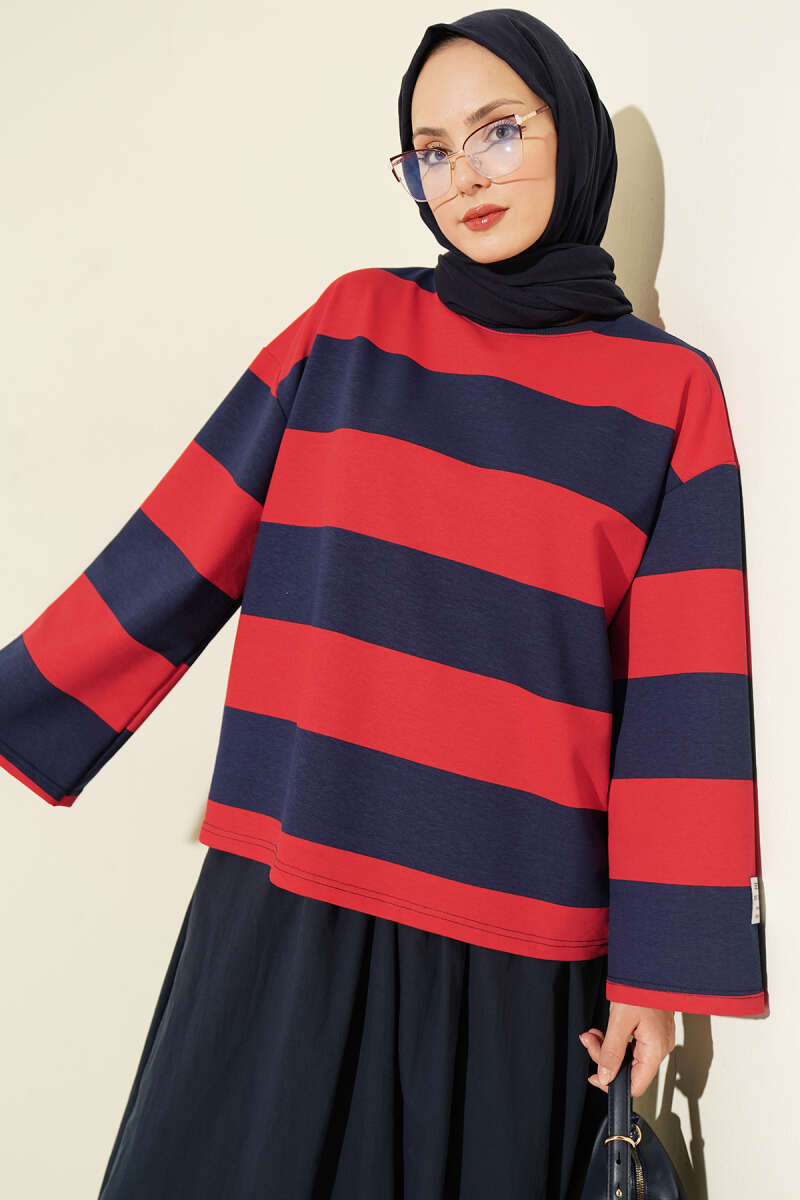 French Terry Tunic Navy Blue