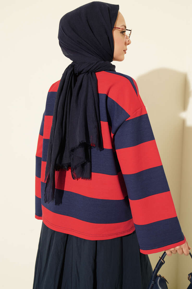 French Terry Tunic Navy Blue - Imagen 3