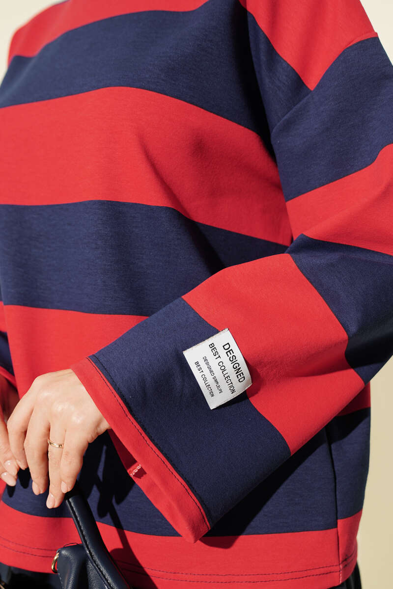 French Terry Tunic Navy Blue - Imagen 4