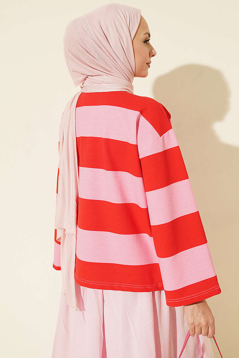 French Terry Tunic Pink - Image 3