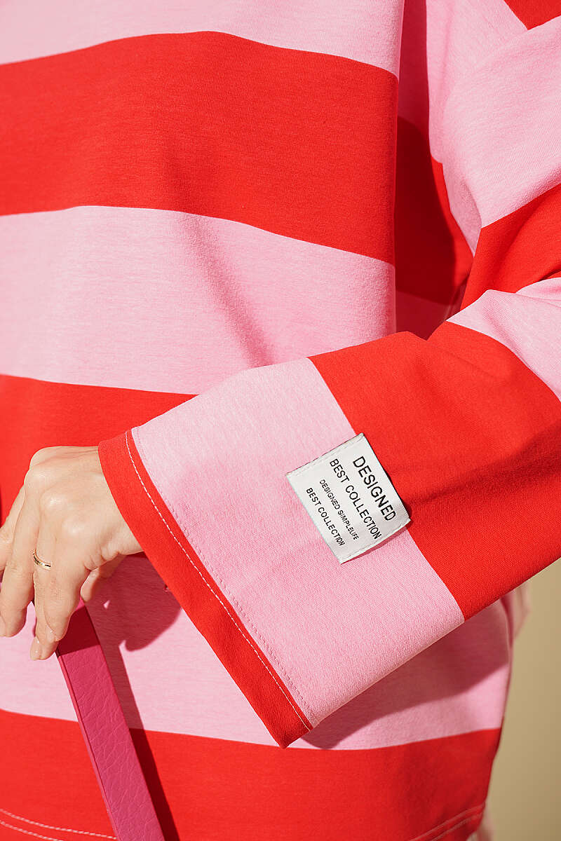 French Terry Tunic Pink - Image 4