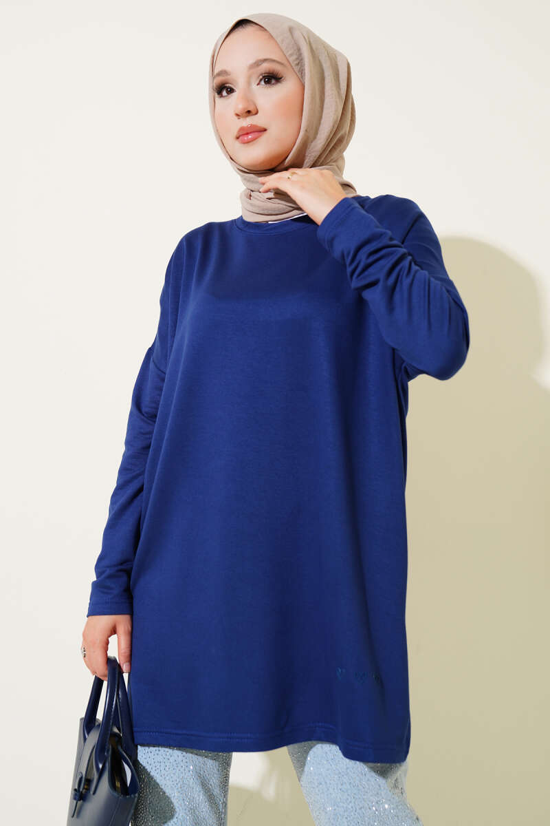 Heart Detail Basic Tunic Dark Navy - immagine 5