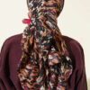 Camouflage Pattern Soft Scarf Black – Bild 3