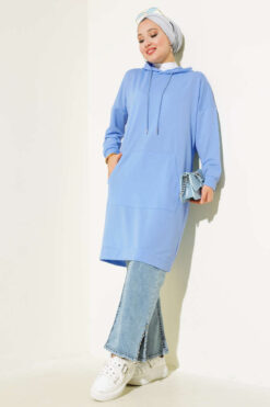 Alternative view of Pocket Tunic Baby Blue
