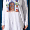 Door Print Basic Tunic White - Image 4