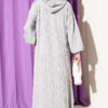 Hooded Dress with Pocket Details Grey - Imagen 3