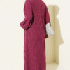 Hooded Dress with Pocket Details Purple - Image 3