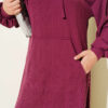 Hooded Dress with Pocket Details Purple - Image 4