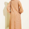 Hooded Pocket Knit Dress Latte – Image 3