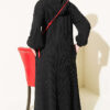 Hooded Pocket Knit Dress Black – Bild 3