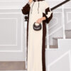 Hooded Sport French Terry Dress Two-Piece Set Brown - immagine 5