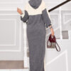 Hooded Sport French Terry Dress Two-Piece Set Ecru – Bild 8