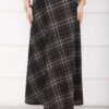 Square Pattern Scuba Skirt Black – Image 2