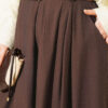 Square Belted Wide-Leg Trousers Chestnut - Image 4