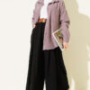 Square Belted Wide-Leg Trousers Black - Image 2