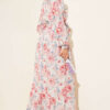 Complex Floral Dress Blue – Image 3