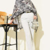 Belted Zippered Slim Pants Grey - immagine 2