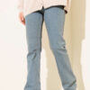 Belted Flare Jeans Light Blue - immagine 2