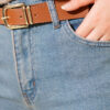 Belted Flare Jeans Light Blue - immagine 4