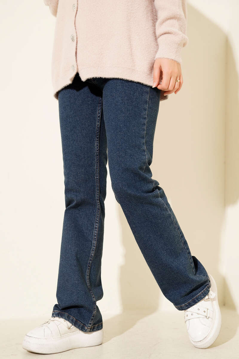 Belted Flare Jeans Light Blue - immagine 5