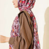 Wildflower Series Bamboo Crinkle Scarf Slate Grey - Image 3