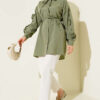 Ruffled Sleeve Tie Waist Shirt Hazel - Afbeelding 2