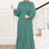 Organza Sleeve Modest Evening Dress Hazel - Afbeelding 3
