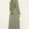 Arm Patch Belted Loisha Dress Hazel – Image 3