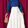 Belted Lace Skirt Ecru - Image 2