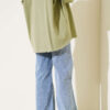 Fringe Hem Belted Denim Pants Light Charcoal – Image 3