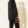 Leopard Panel Zip-Up Scuba Two-Piece Set Black - Imagen 3