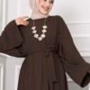 Leyli Modest Abaya Set Brown – Bild 2