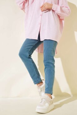 Alternative view of Stretch Boyfriend Denim Trousers Light Blue