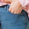 Stretch Boyfriend Denim Trousers Light Blue - الصورة 4