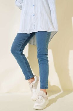 Alternative view of Stretch Boyfriend Denim Trousers Blue