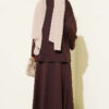 Loyşa Basic Tunic Skirt Set Dark Brown – Bild 3