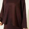 Loyşa Basic Tunic Skirt Set Dark Brown – Bild 4
