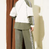 Loysa Stripe Detail Two-Piece Set Khaki - immagine 3