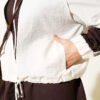 Loysa Stripe Detail Two-Piece Set Brown - Image 4