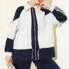 Loysa Stripe Detail Two-Piece Set Navy Blue - immagine 2