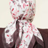 Lumea Patterned Soft Scarf Dark Brown – Bild 3
