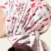 Lumea Patterned Soft Scarf Dark Brown – Bild 4