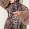 Mandala Pattern Bamboo Crinkle Shawl Brown – Bild 6
