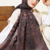 Mandala Pattern Bamboo Crinkle Shawl Brown – Bild 2