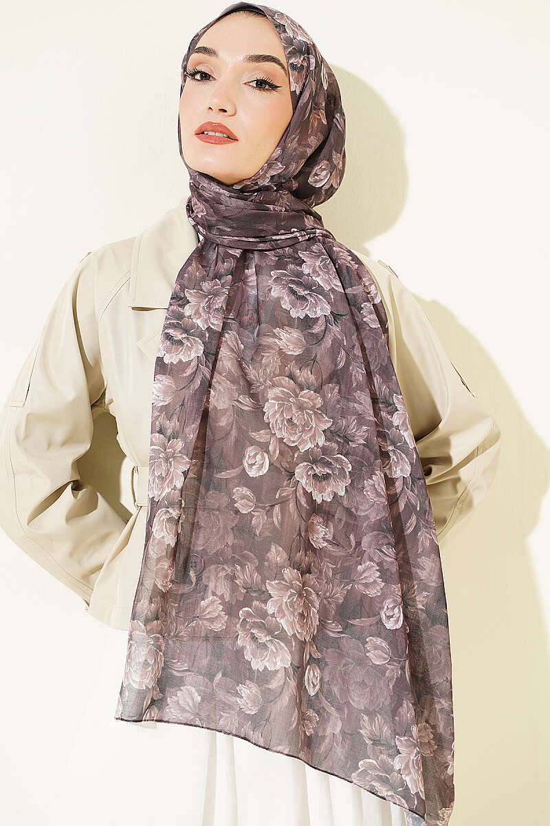 Manolya Series Soft Shawl Dark Brown