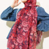 Manolya Series Soft Shawl Burgundy - immagine 2