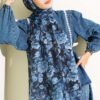 Manolya Series Soft Shawl Navy Blue - immagine 2