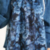 Manolya Series Soft Shawl Navy Blue - immagine 4