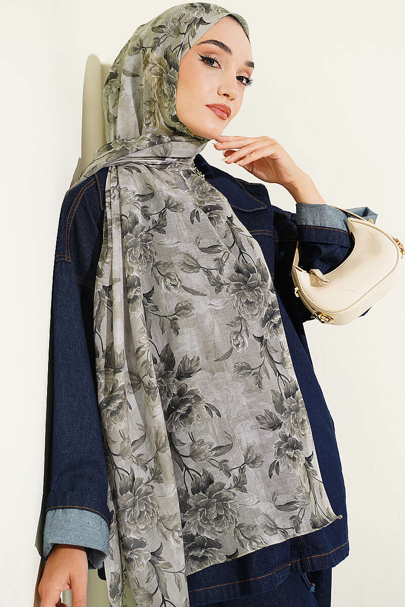 Manolya Series Soft Shawl Oil Green - Imagen 2