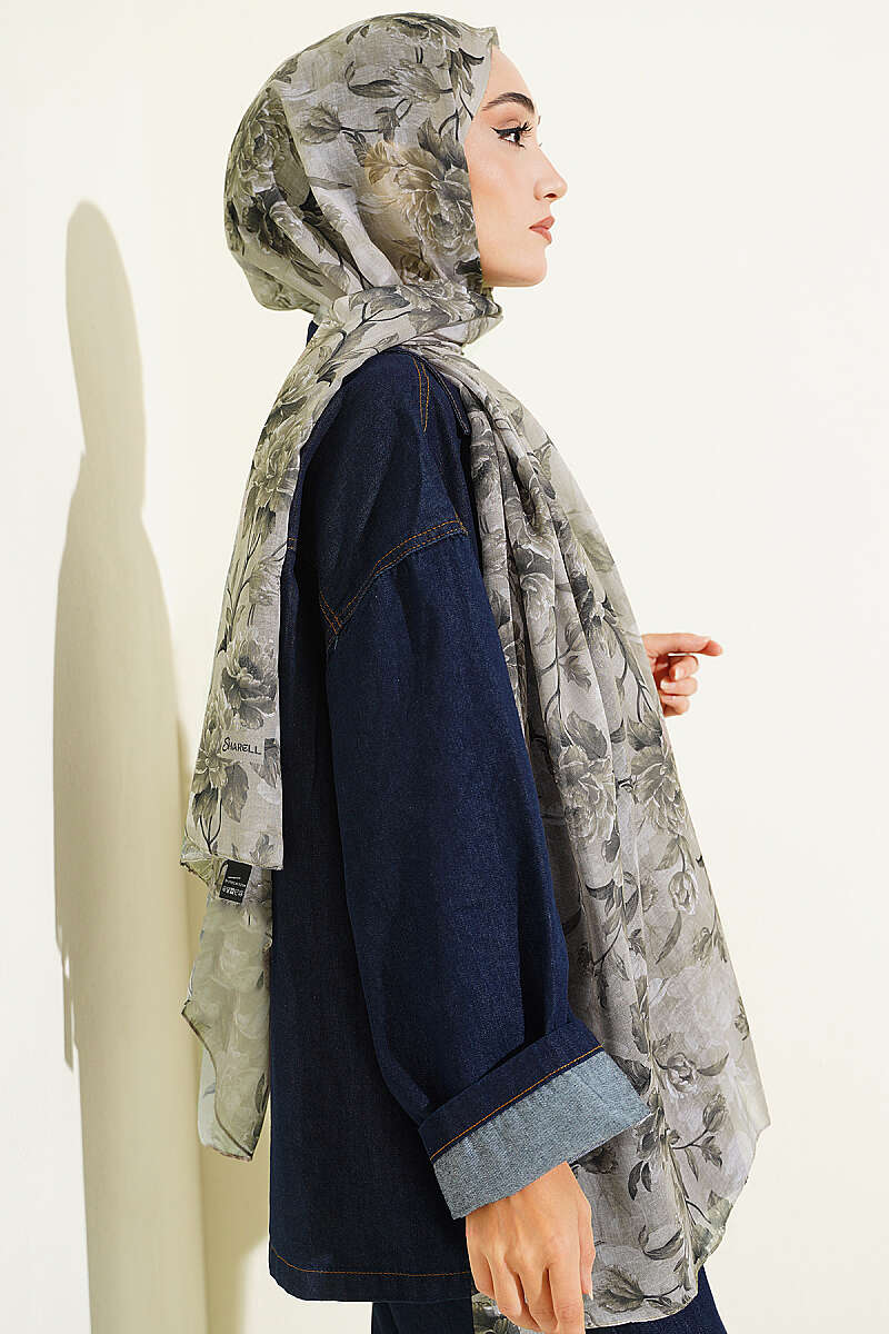Manolya Series Soft Shawl Oil Green - Imagen 3
